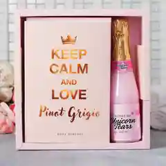 Подарочный набор "Keep calm and love": ежедневник и гель для душа