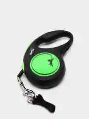 Поводок-рулетка для выгула собак Flexi New Neon лента S, 5м 15кг, зеленый