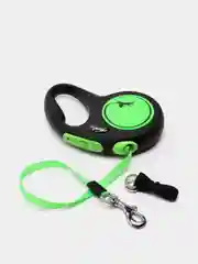 Поводок-рулетка для выгула собак Flexi New Neon лента S, 5м 15кг, зеленый