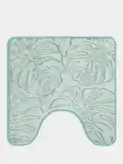 Коврик для туалета DeNASTIA "ТРОПИКИ" memory foam 50x50см, зелёный