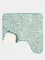 Коврик для туалета DeNASTIA "ТРОПИКИ" memory foam 50x50см, зелёный
