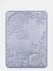 Коврик для ванной DeNASTIA "РАКУШКИ" memory foam 50x70см, синий