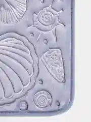 Коврик для ванной DeNASTIA "РАКУШКИ" memory foam 50x70см, синий