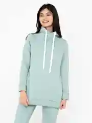 Мятный толстовка женская