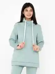 Мятный толстовка женская