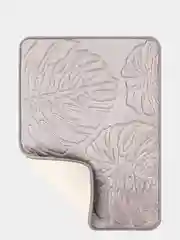 Коврик для ванной DeNASTIA "ТРОПИКИ" memory foam 50x70см, серый