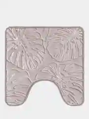 Коврик для туалета DeNASTIA "ТРОПИКИ" memory foam 50x50см, серый