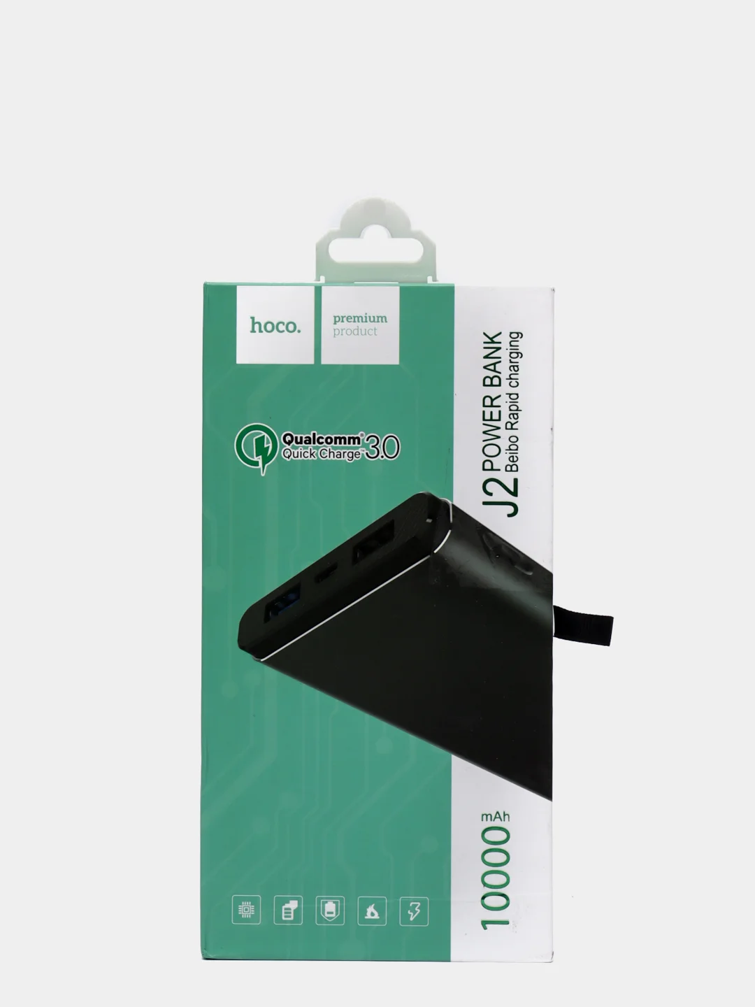 Внешний аккумулятор (Портативная зарядка) Hoco J2 Power Bank 10000 mAh QC3.0