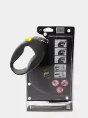 Поводок-рулетка для выгула собак Flexi Giant лента XL 8m, Black Neon