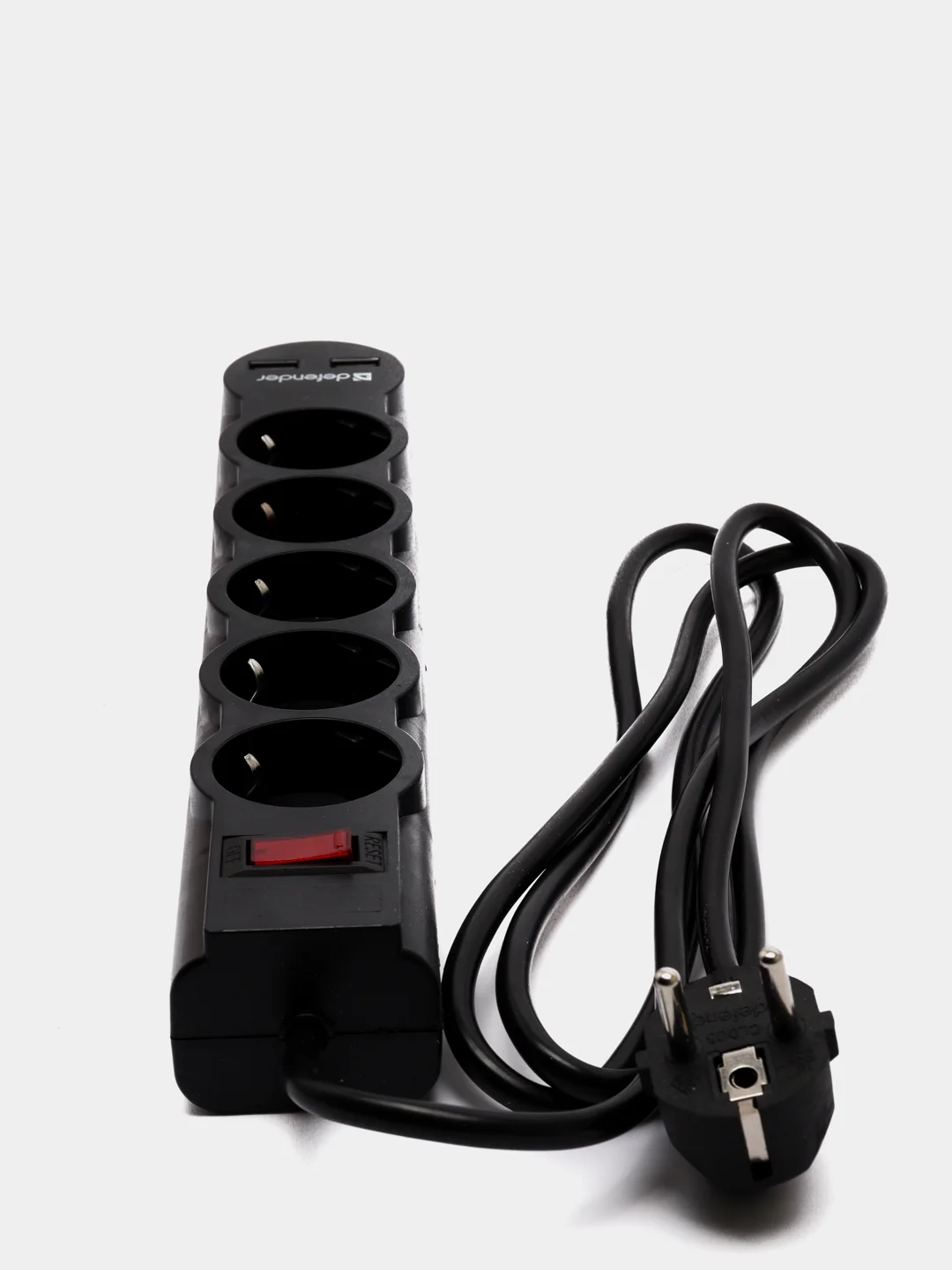 Сетевой фильтр удлинитель 2 USB порта, 5 розеток Defender DFS 751