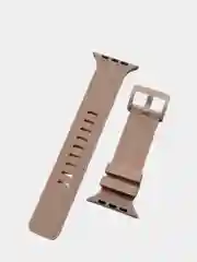Бежевый меланж ремешок с застежкой, для Apple Watch на 38, 40, 42, 44 мм, силиконовый