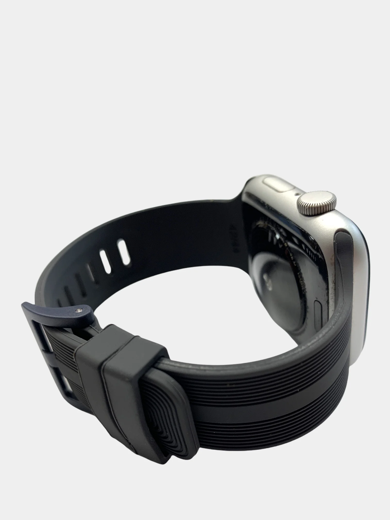 Бежевый меланж ремешок с застежкой, для Apple Watch на 38, 40, 42, 44 мм, силиконовый
