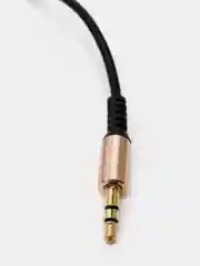 Фиолетовый аудио кабель AUX спираль, с угловым штекером и пружинкой, jack 3.5 мм