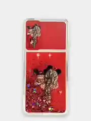 Красный чехол Samsung Galaxy A50 / A50s / A30s силиконовый переливающийся жидкий с защитой камеры