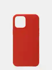 Красный чехол для iPhone 12 Pro Max (6.7) Silicone Case прорезиненный