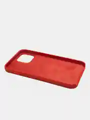 Красный чехол для iPhone 12 Pro Max (6.7) Silicone Case прорезиненный