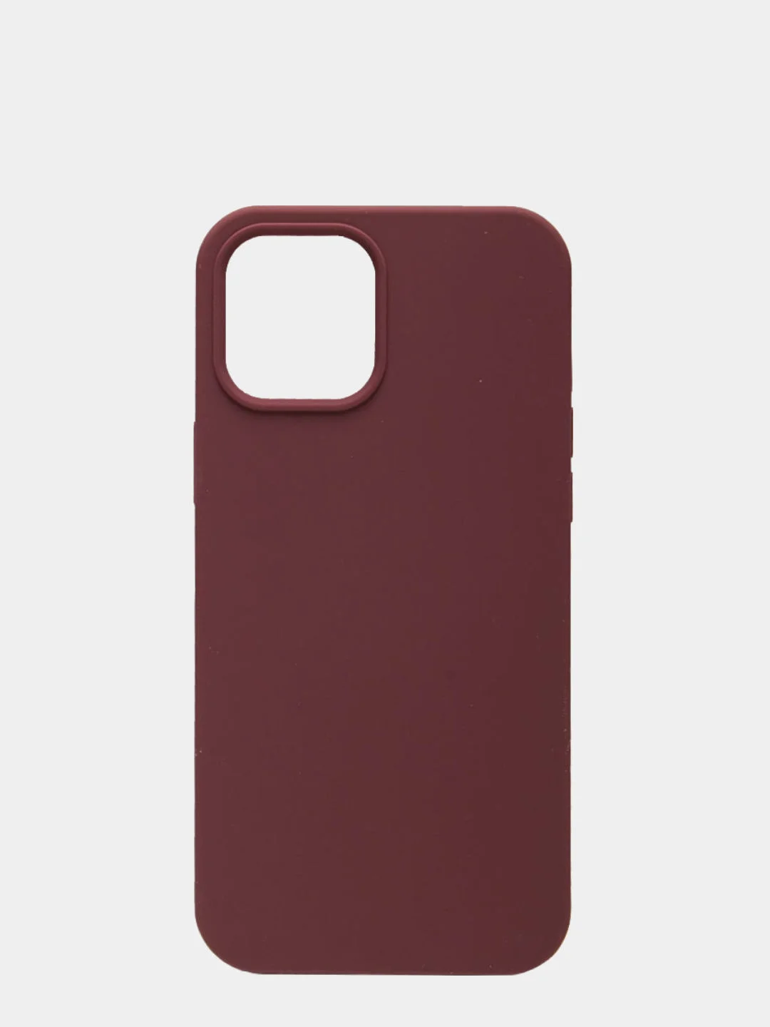 Бордовый чехол для iPhone 12 Pro Max (6.7) Silicone Case прорезиненный