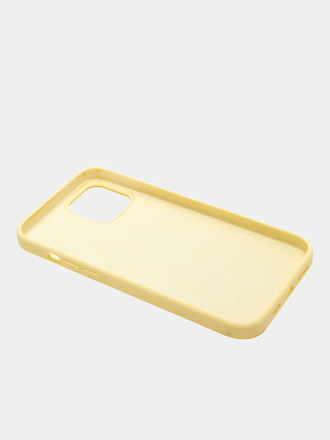 Желтый чехол для iPhone 12 Pro Max (6.7) Silicone Case прорезиненный