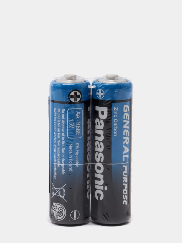 Батарейки Panasonic General Purpose АА, R6 пальчиковые