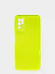 Желтый чехол для Xiaomi Redmi Note 10T/Poco M3 Pro силиконовый прозрачный неоновый