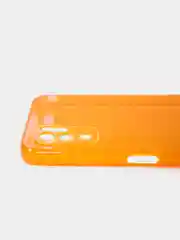 Оранжевый чехол для Xiaomi Redmi Note 10T/Poco M3 Pro силиконовый прозрачный неоновый