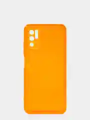 Оранжевый чехол для Xiaomi Redmi Note 10T/Poco M3 Pro силиконовый прозрачный неоновый