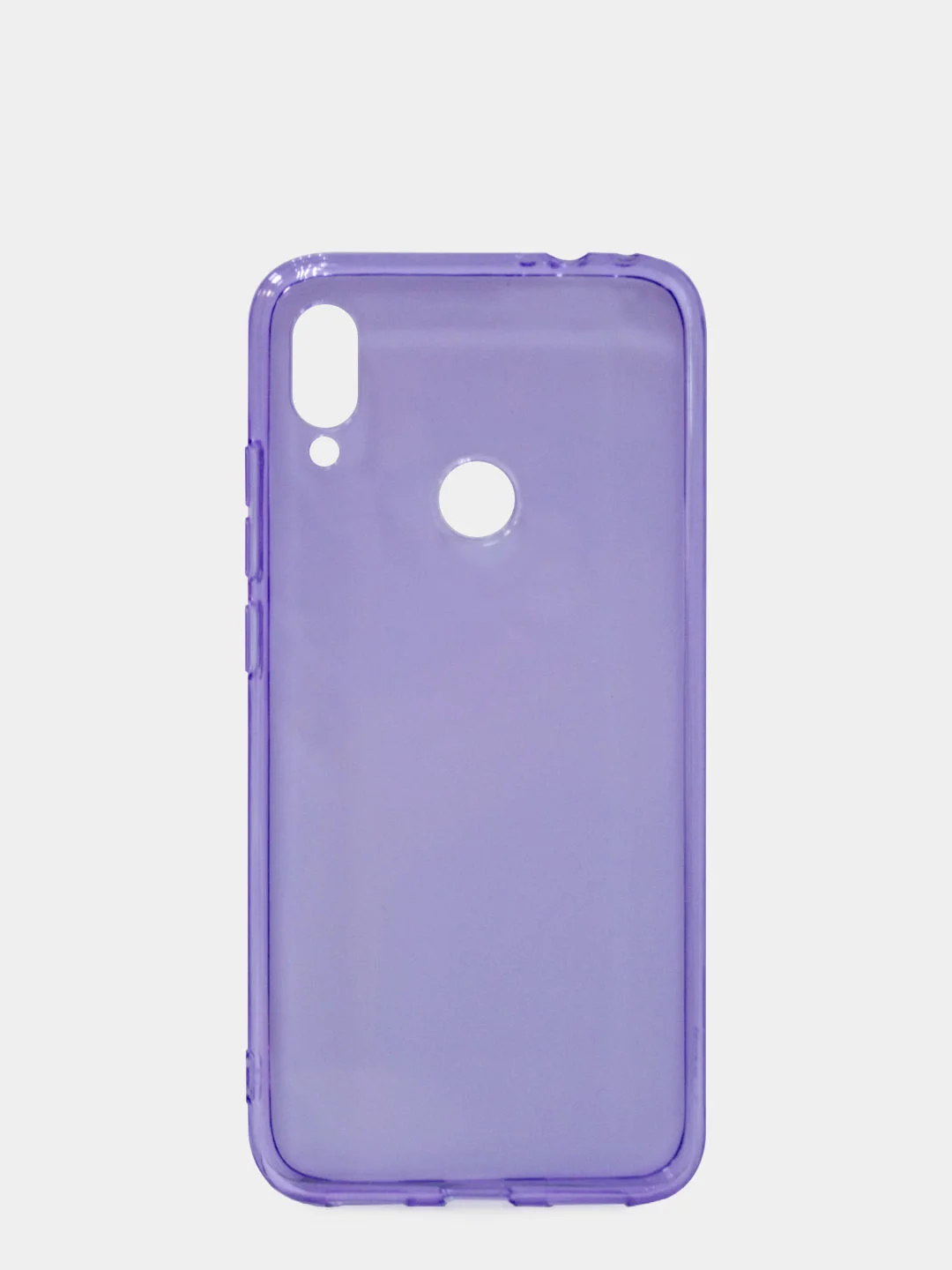 Фиолетовый чехол для  Xiaomi Redmi Note 7 силиконовый  прозрачный неоновый