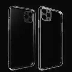 Чехол прозрачный плотный силиконовый с защитой камеры для iPhone 11/12/13/Pro/Pro Max/mini