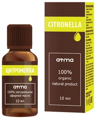 Эфирное масло "Цитронелла" ATMA в стекле 10 мл, GreenLab