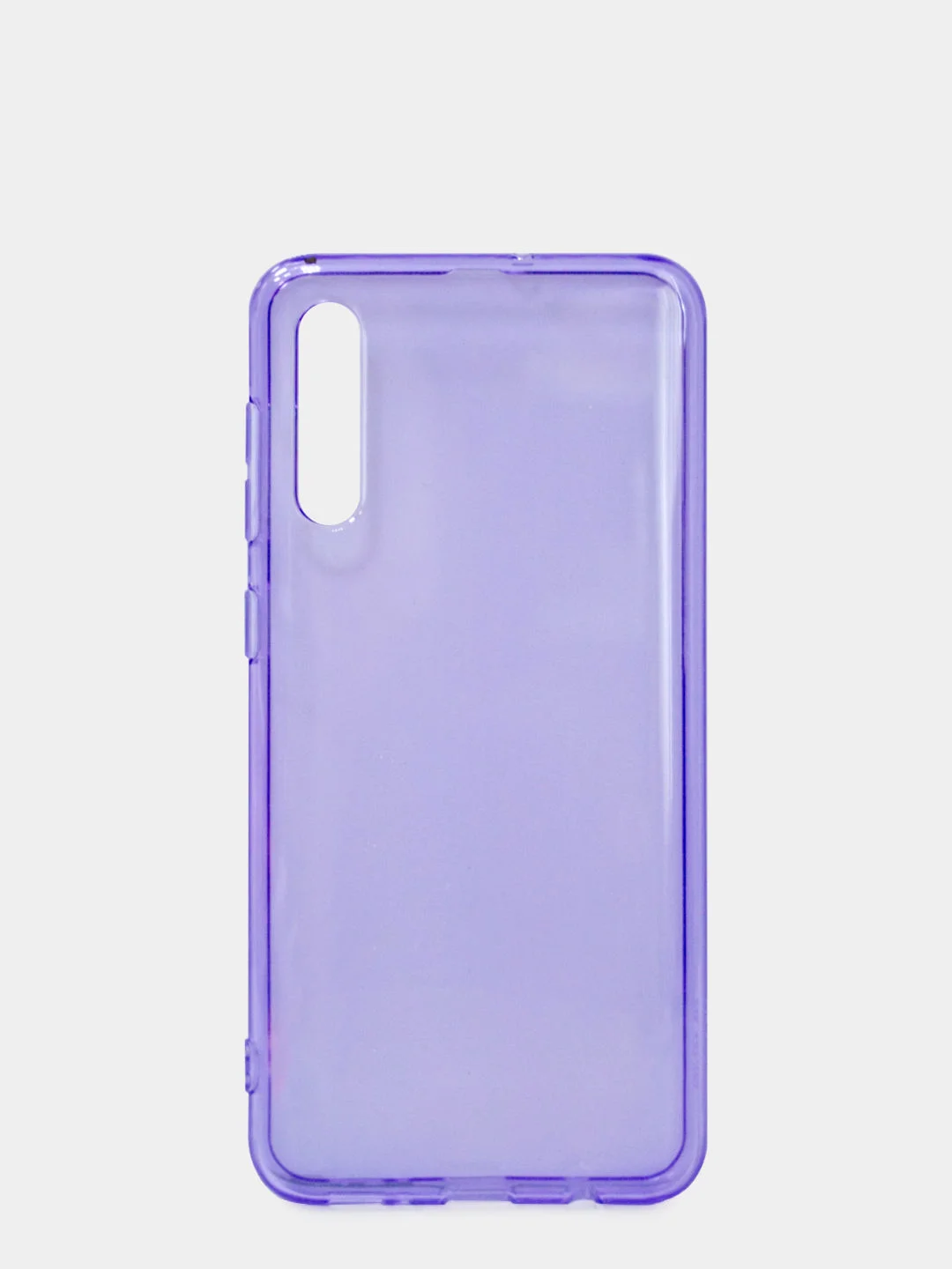 Фиолетовый чехол для Samsung A50 2019/A50s/A30s силиконовый прозрачный неоновый