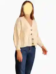 Белый кардиган