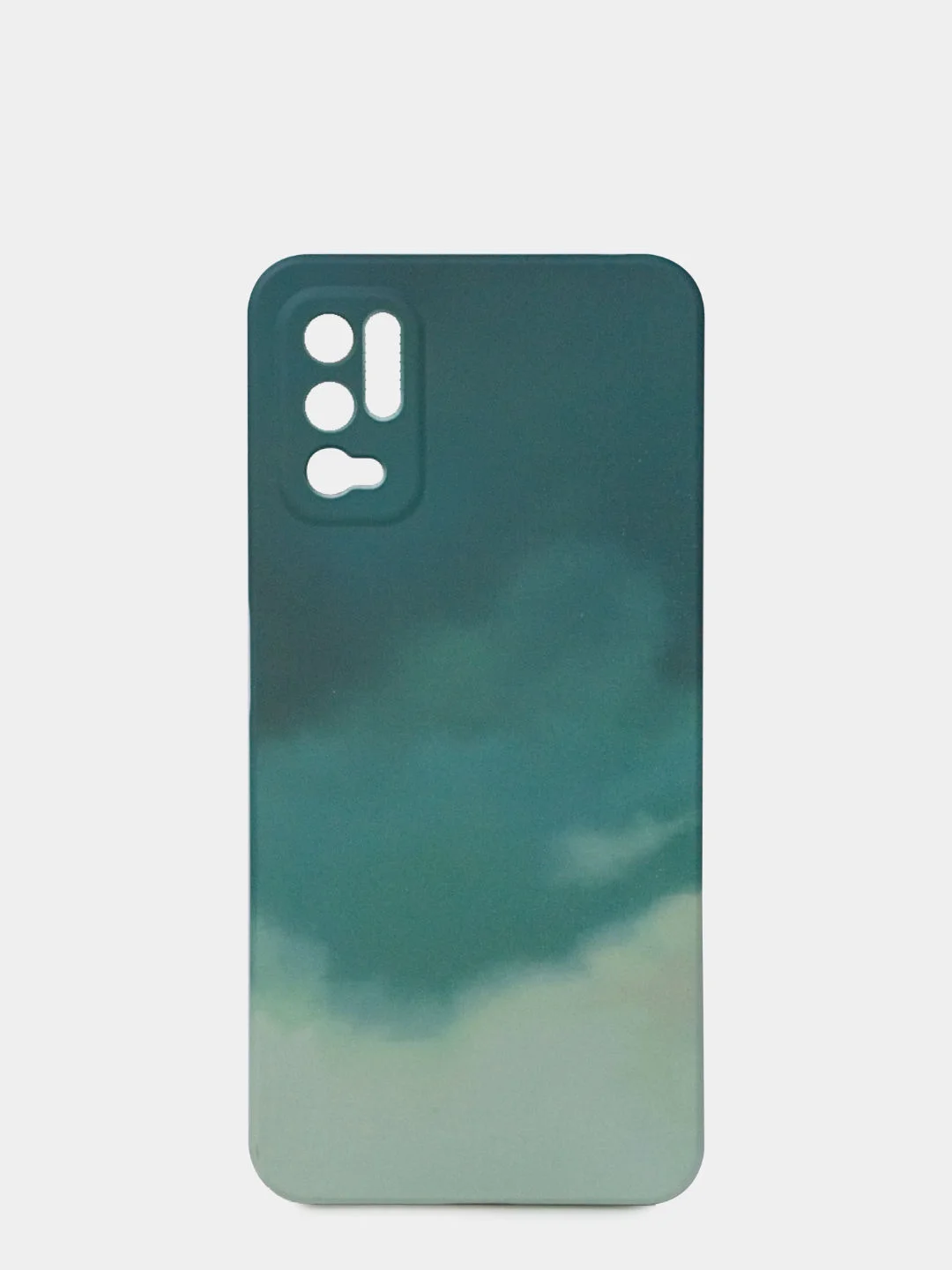Тёмно-зелёный чехол для Xiaomi Redmi Note 10T/Poco M3 Pro силиконовый матовый с бархатом внутри Палитра