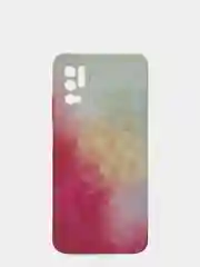Розовый чехол для Xiaomi Redmi Note 10T/Poco M3 Pro силиконовый матовый с бархатом внутри Палитра