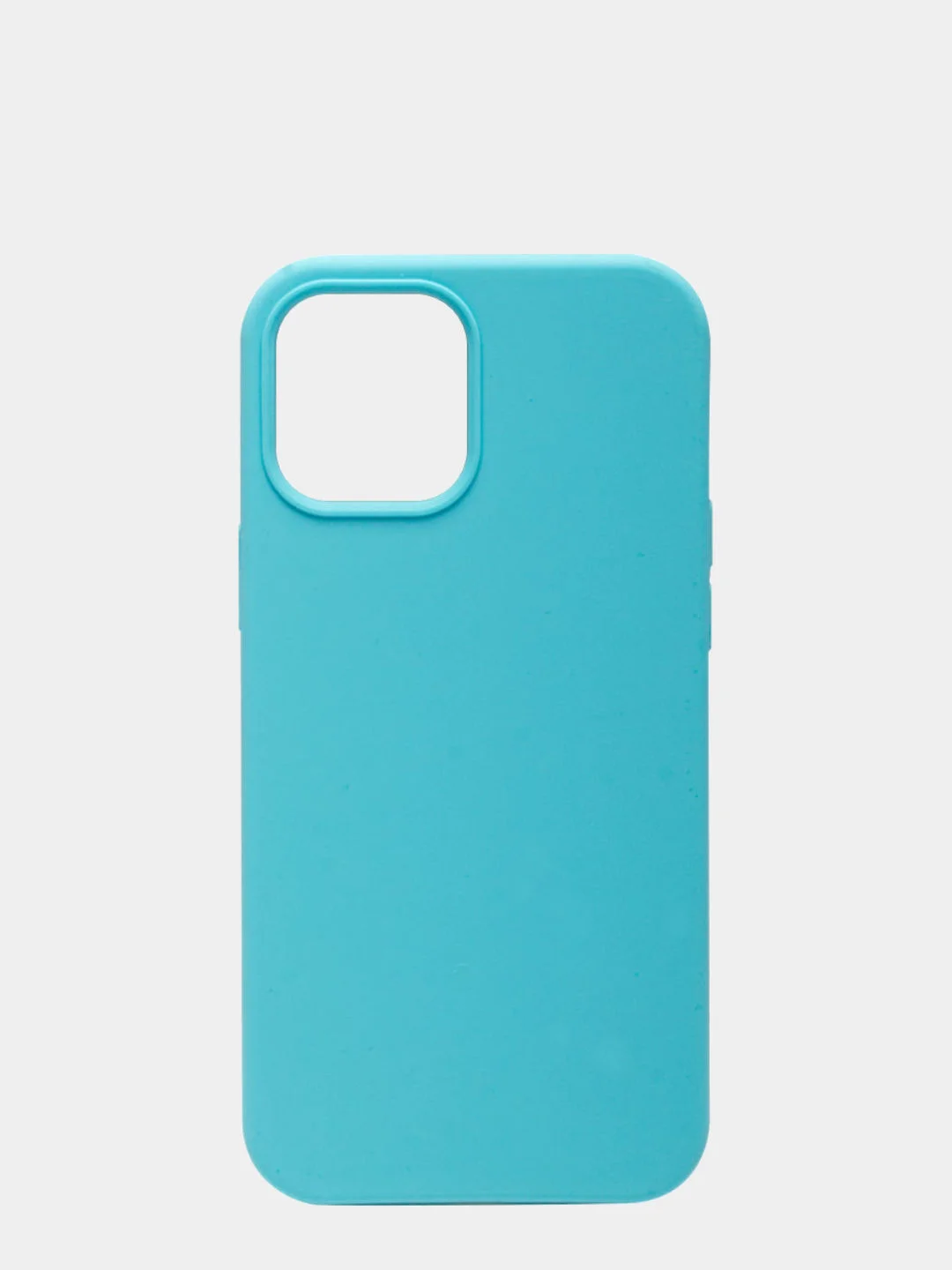 Голубой чехол для iPhone 12 Pro Max (6.7) Silicone Case прорезиненный