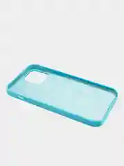 Голубой чехол для iPhone 12 Pro Max (6.7) Silicone Case прорезиненный