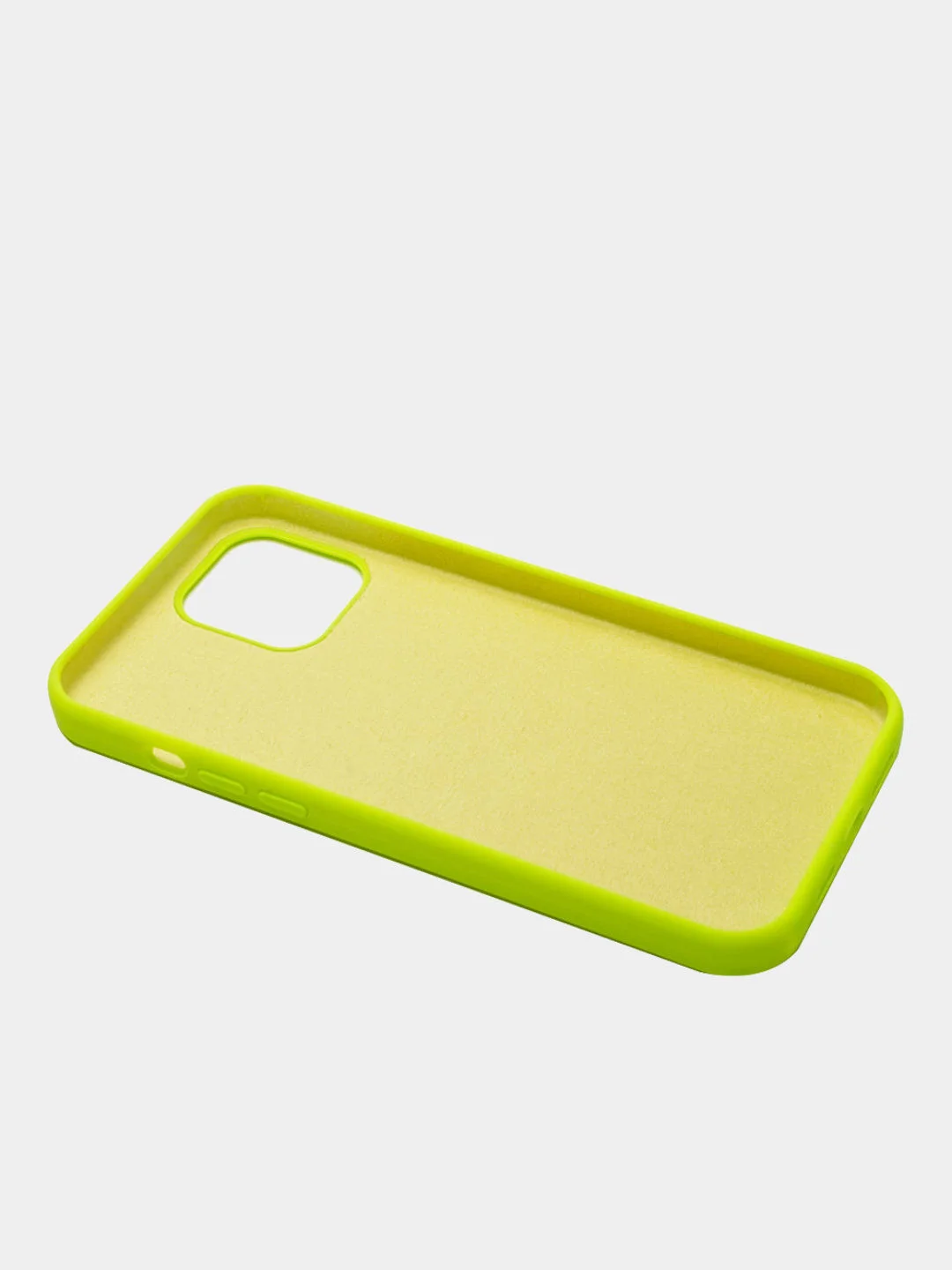 Салатовый чехол для iPhone 12 Pro Max (6.7) Silicone Case прорезиненный