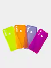 Чехол для Xiaomi Redmi Note 8 силиконовый прозрачный неоновый
