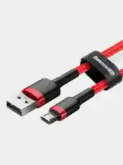 Красный кабель Baseus Premium Cafule Cable (до 2.4A, USB/Micro-USB для Android)