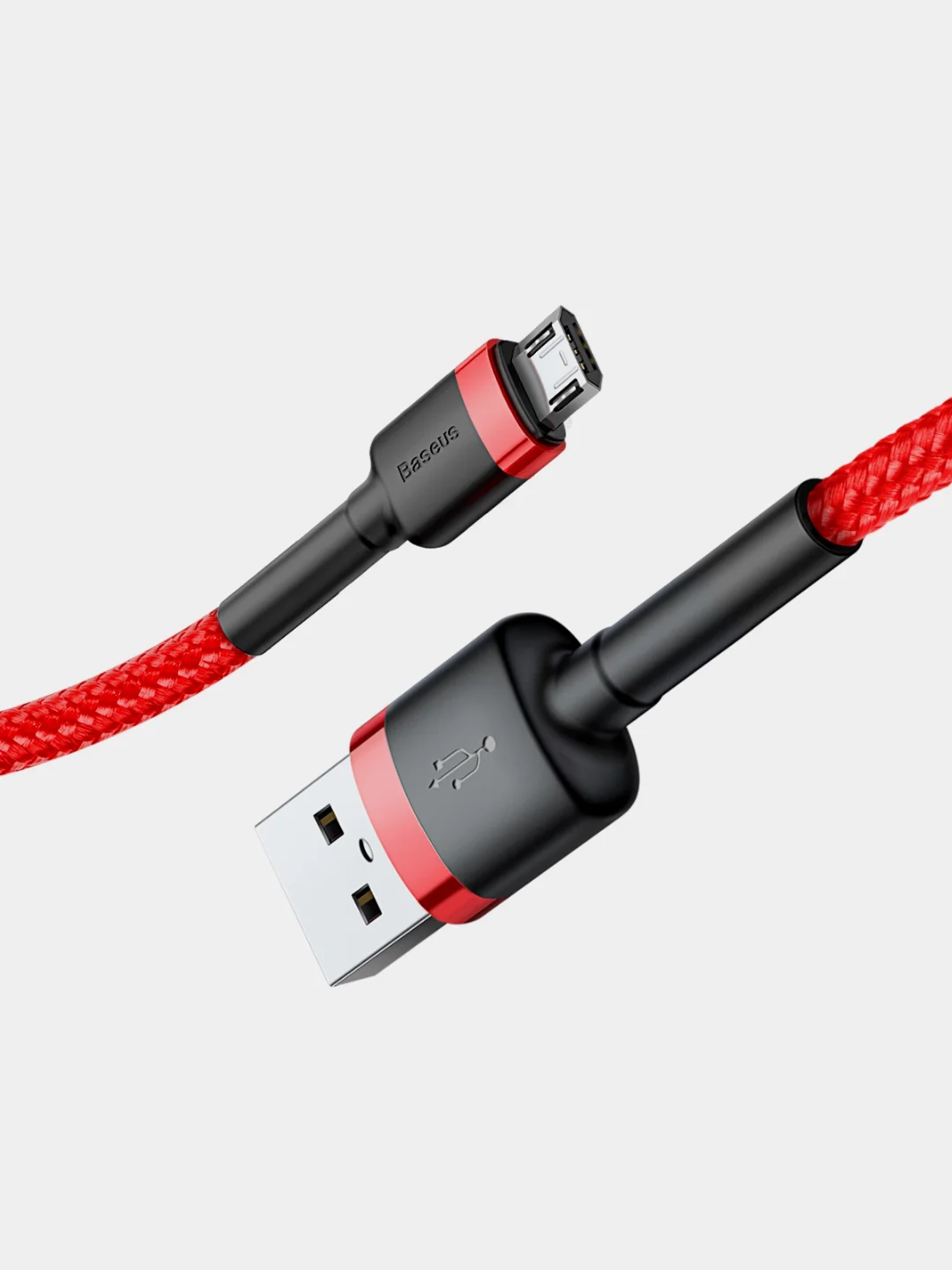 Красный кабель Baseus Premium Cafule Cable (до 2.4A, USB/Micro-USB для Android)