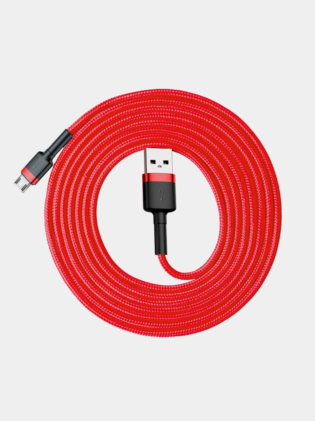 Красный кабель Baseus Premium Cafule Cable (до 2.4A, USB/Micro-USB для Android)