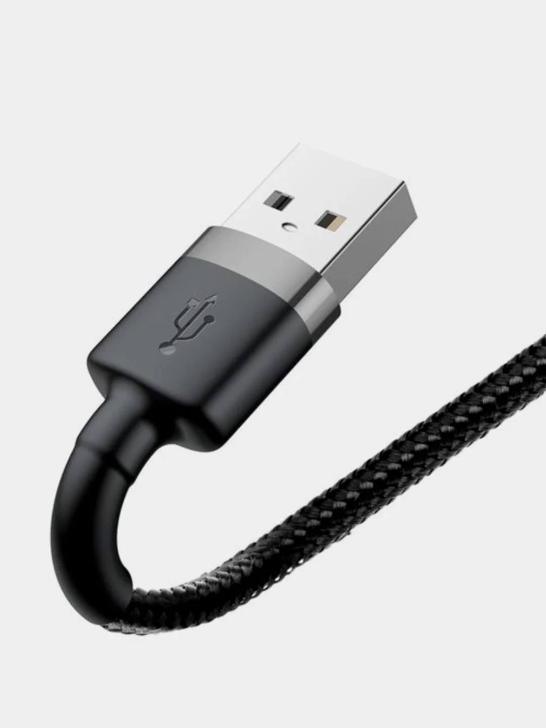 Серый кабель Baseus Premium Cafule Cable (2.4A, USB/Lightning для Apple iPhone)