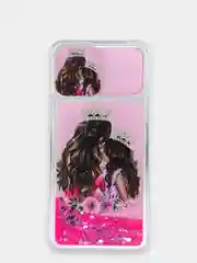 Конфетный чехол Xiaomi Poco M3 силиконовый переливающийся жидкий с блестками и защитой камеры
