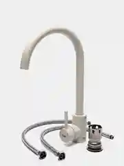 Белый смеситель для кухни Frap F40899 из нержавеющей стали с поворотным изливом смеситель кран