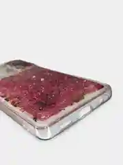 Желтый чехол Xiaomi Redmi Note 10 Pro переливающийся жидкий с блестками и защитой камеры