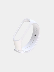 Ремешок для Xiaomi Mi Band 5 / 6  , однотонный силиконовый чёрный