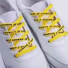 Шнурки Danger, жёлтые, 110 х 1 см