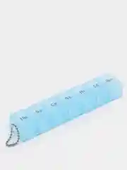 Таблетница На неделю, с цепочкой, русские буквы, 7 секций, цвет микс