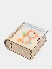 Шкатулка-книжка из дерева с пожеланием