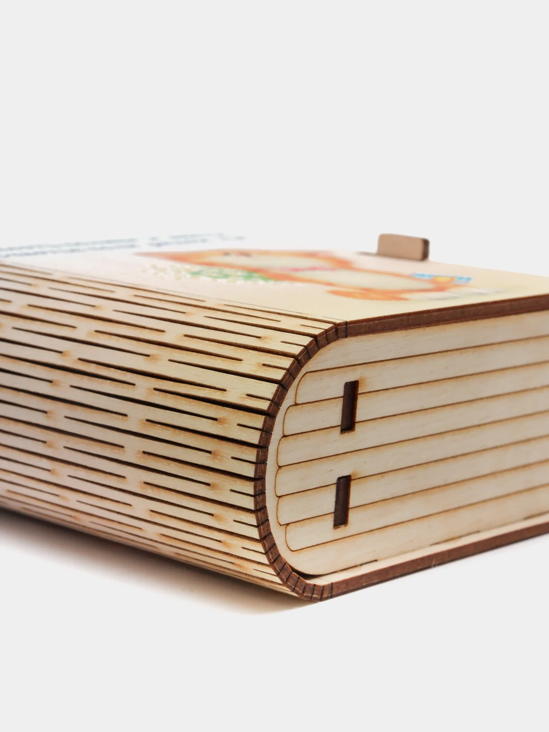Шкатулка-книжка из дерева с пожеланием