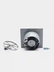 Вытяжной вентилятор 125 бесшумный серый с обратным клапаном SILENT 5C Gray metal